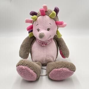 Nattou Manon & Alizee Manon the Hedgehog Musical Crib Toy Plush Hedgehog Pink